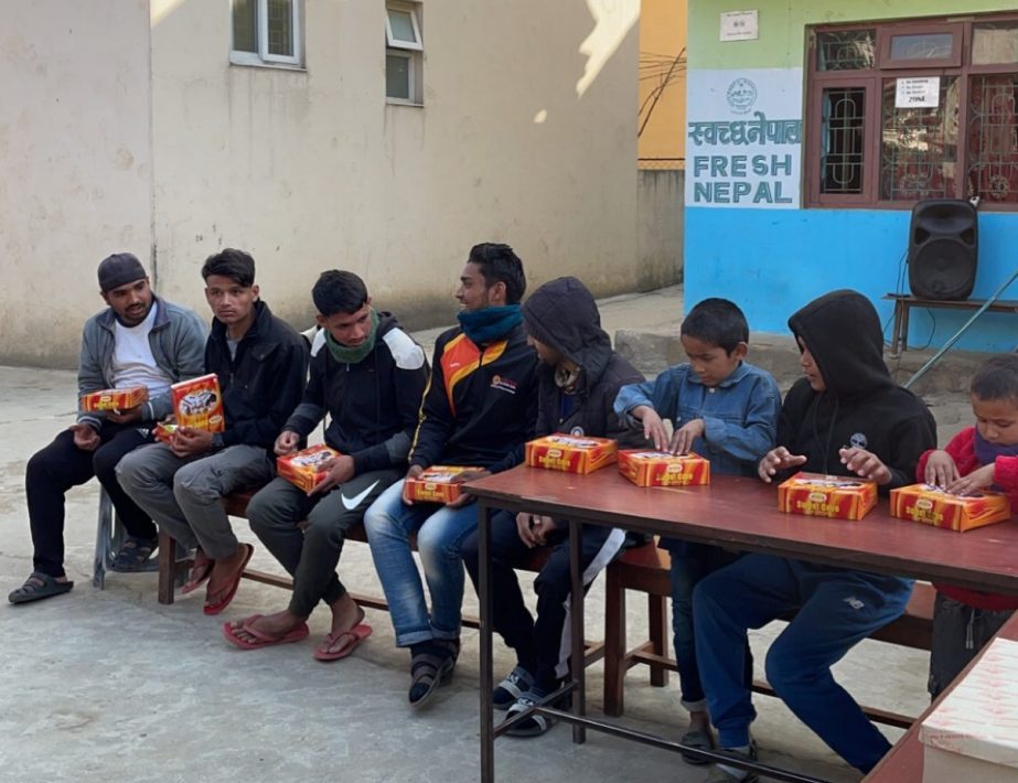 FROSTIES VISITED THE ORPHANAGE - NEPAL